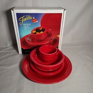 Fiesta Ware 5-piece Setting In Scarlett